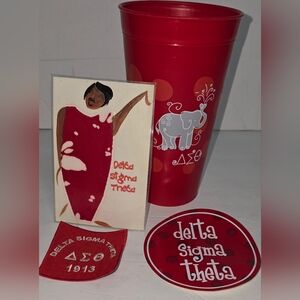 Delta Sigma Theta Items Lot Sticker Magnet Cup Patch Sorority